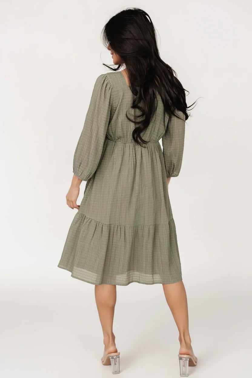 Vaeda Midi Dress | Olive