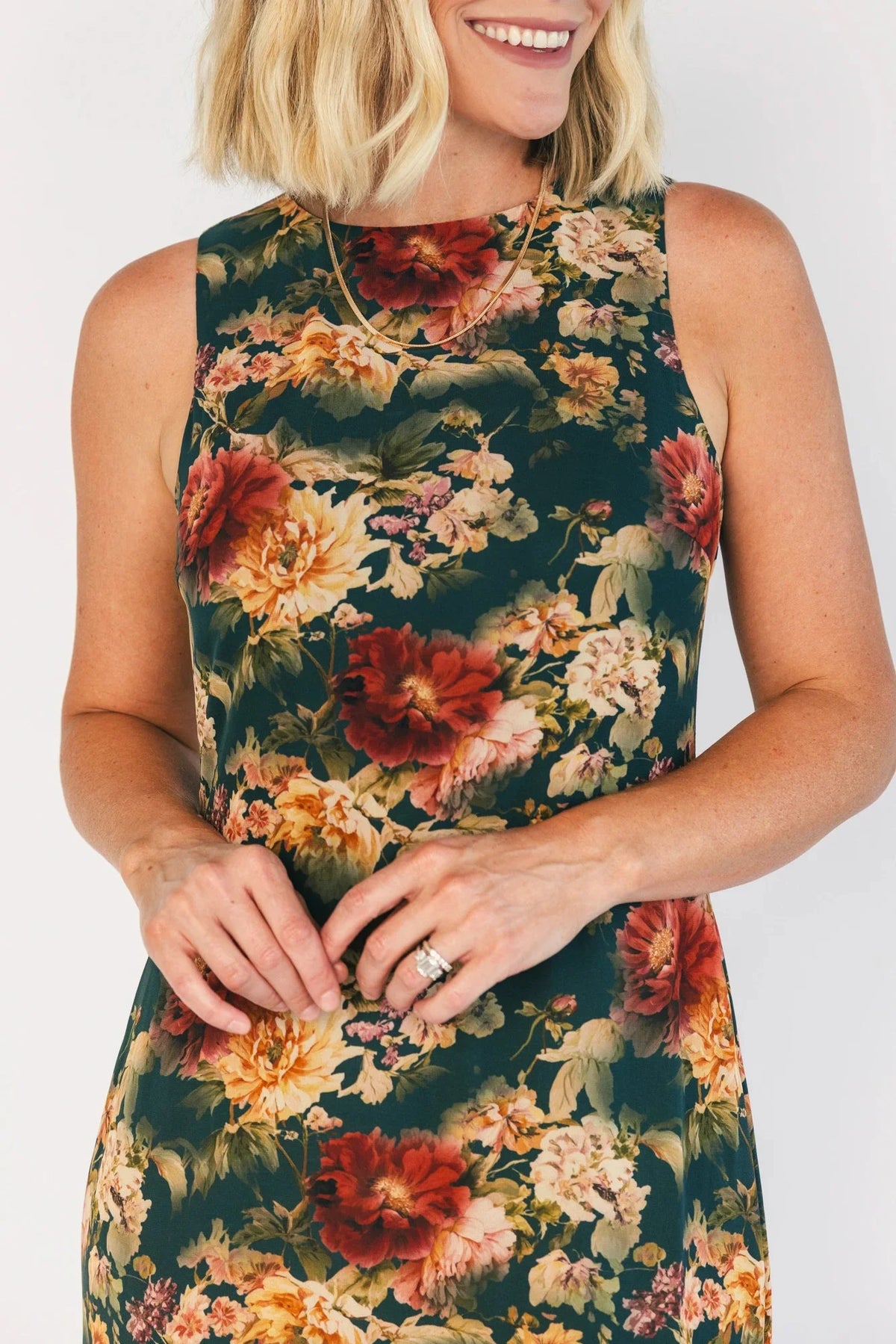 Rockefeller Maxi Dress | Topaz + Marsala Floral