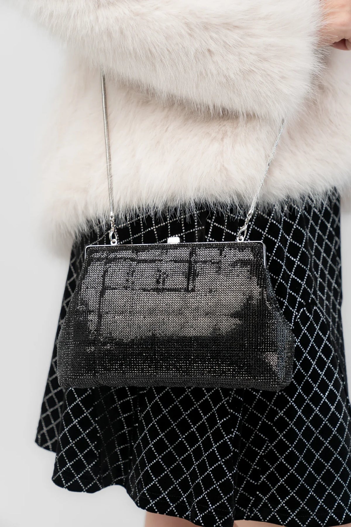 Starlight Evening Clutch Bag | Black