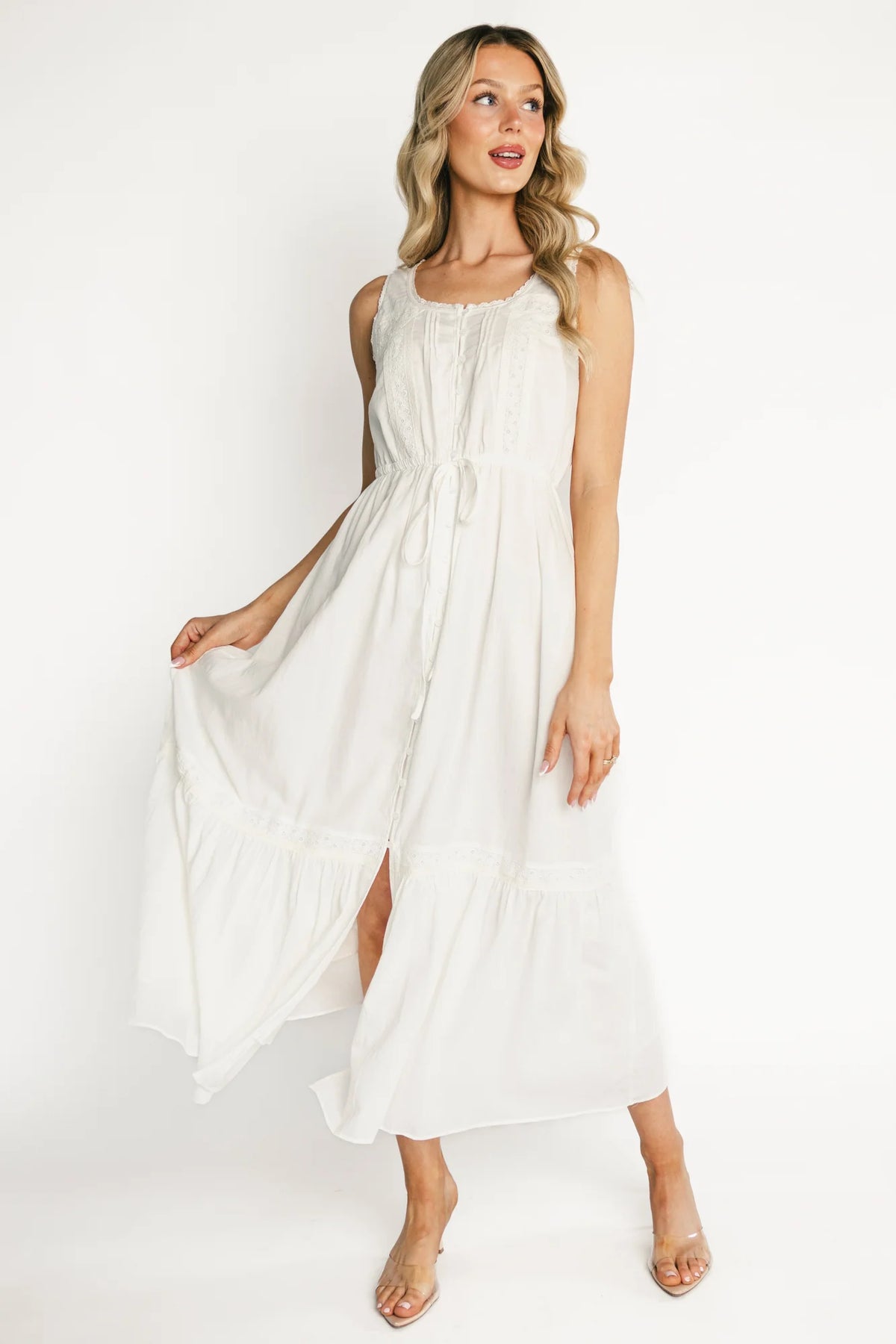 Blanche Midi Dress | Off White