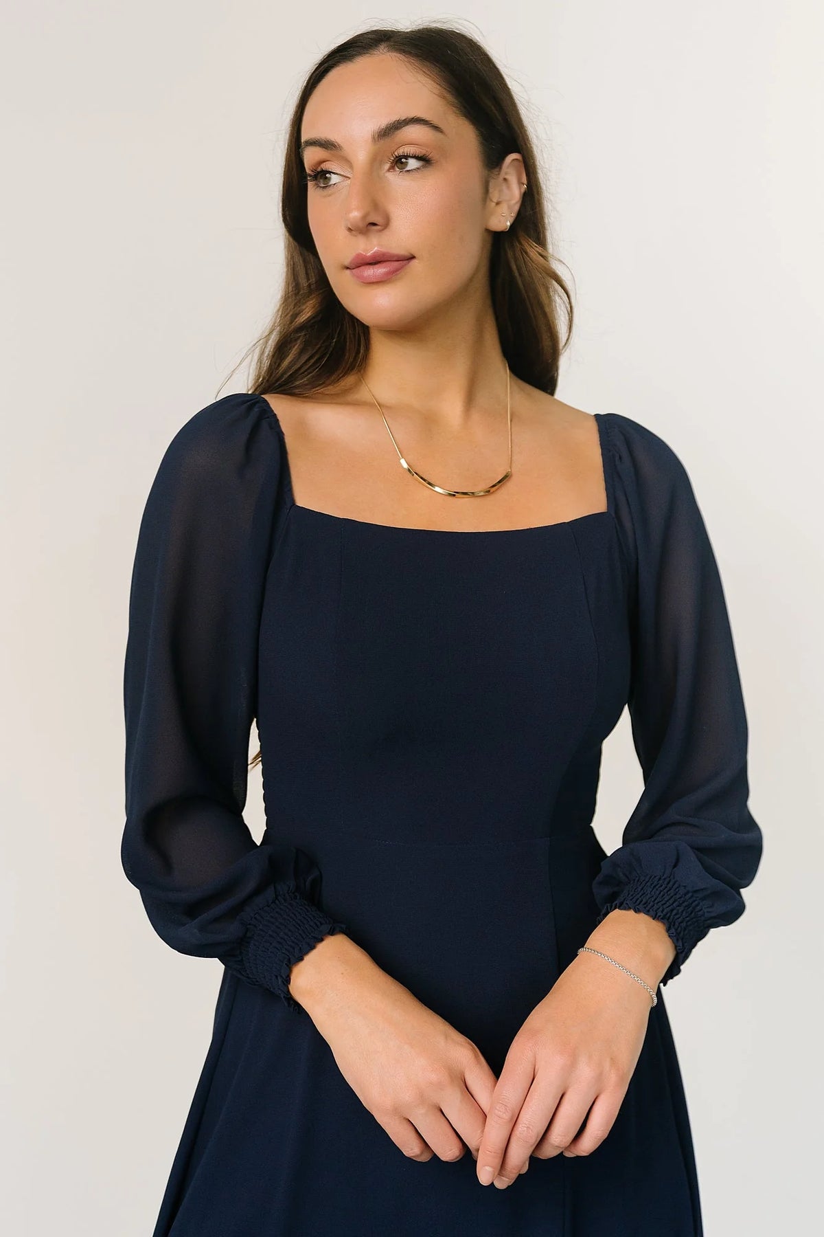 Fabric Swatch - Giselle Chiffon | Navy