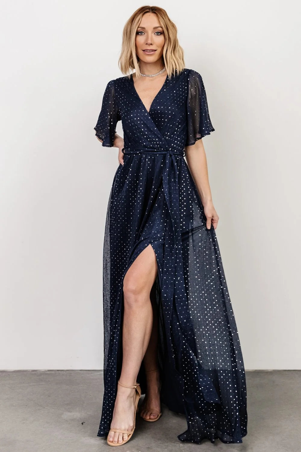 Fabric Swatch - Grace Sparkle | Navy