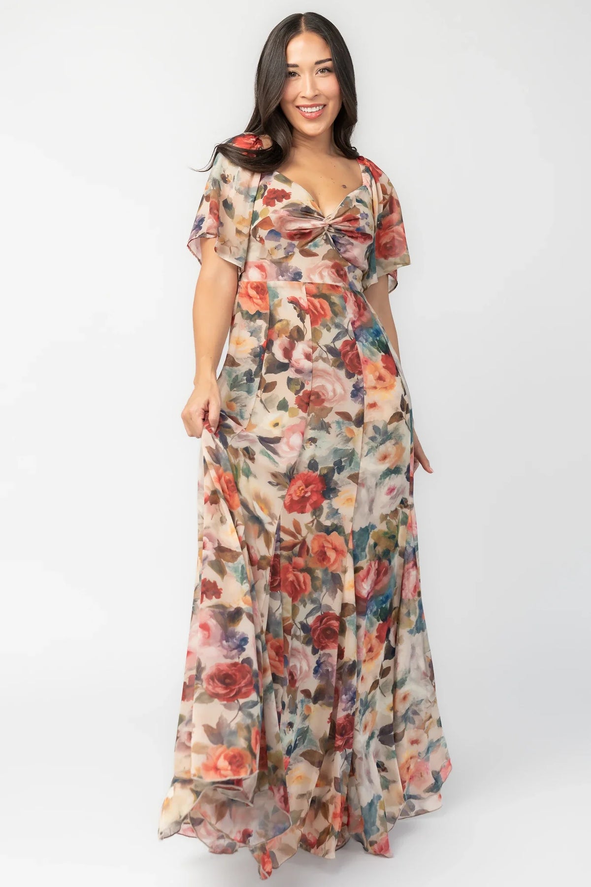 Positano Maxi Dress | Rose Multi Floral