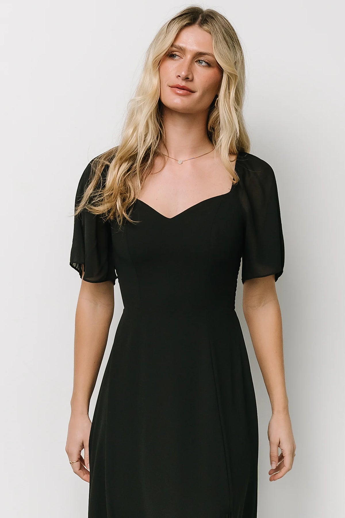 Fabric Swatch - Sierra Chiffon | Black