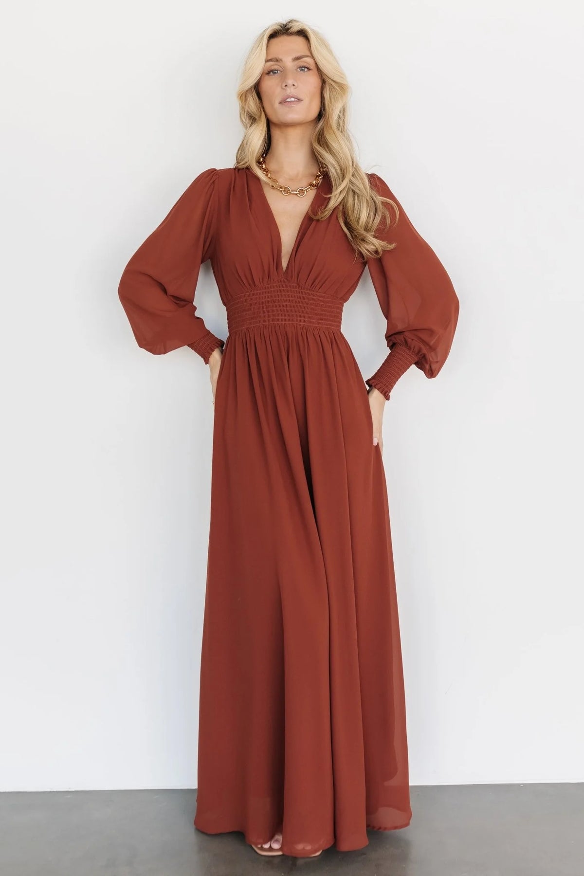 Fabric Swatch - Olivia Chiffon | Cinnamon