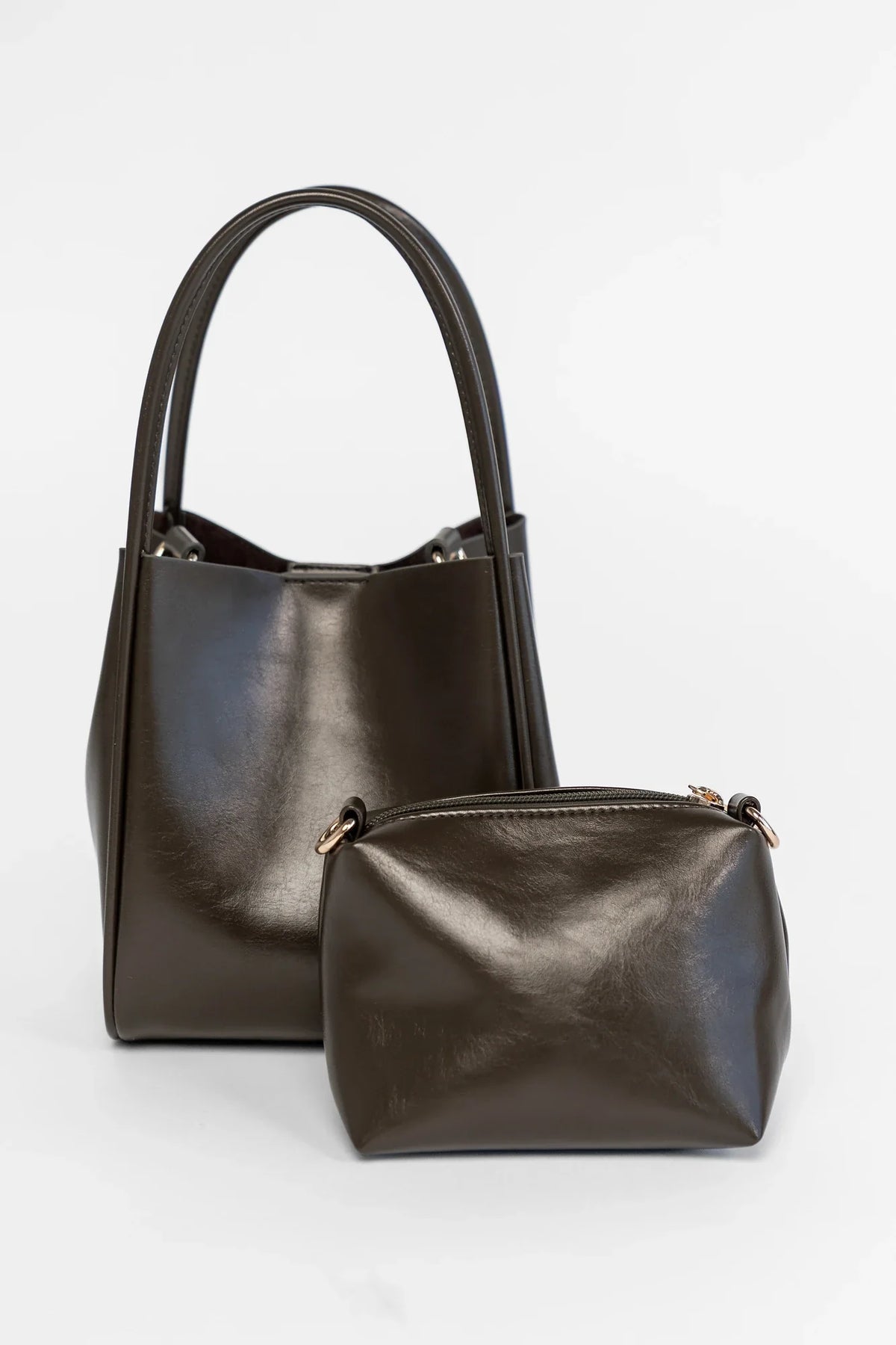 Vivaldi Mini Tote Bag | Olive Charcoal