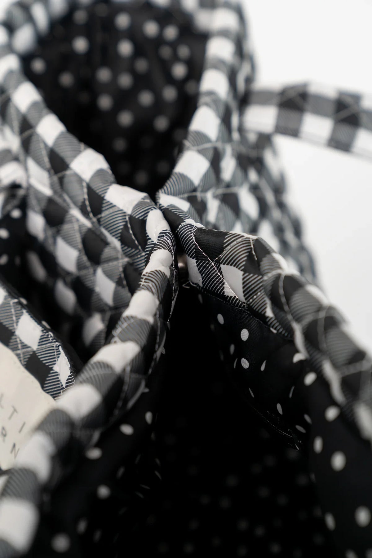Sedona Gingham Tote Bag | Black