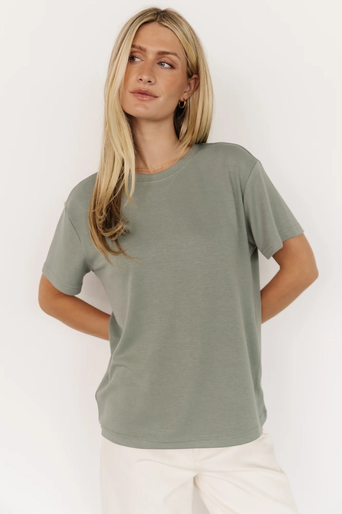 Elliot Relaxed Tee | Sage