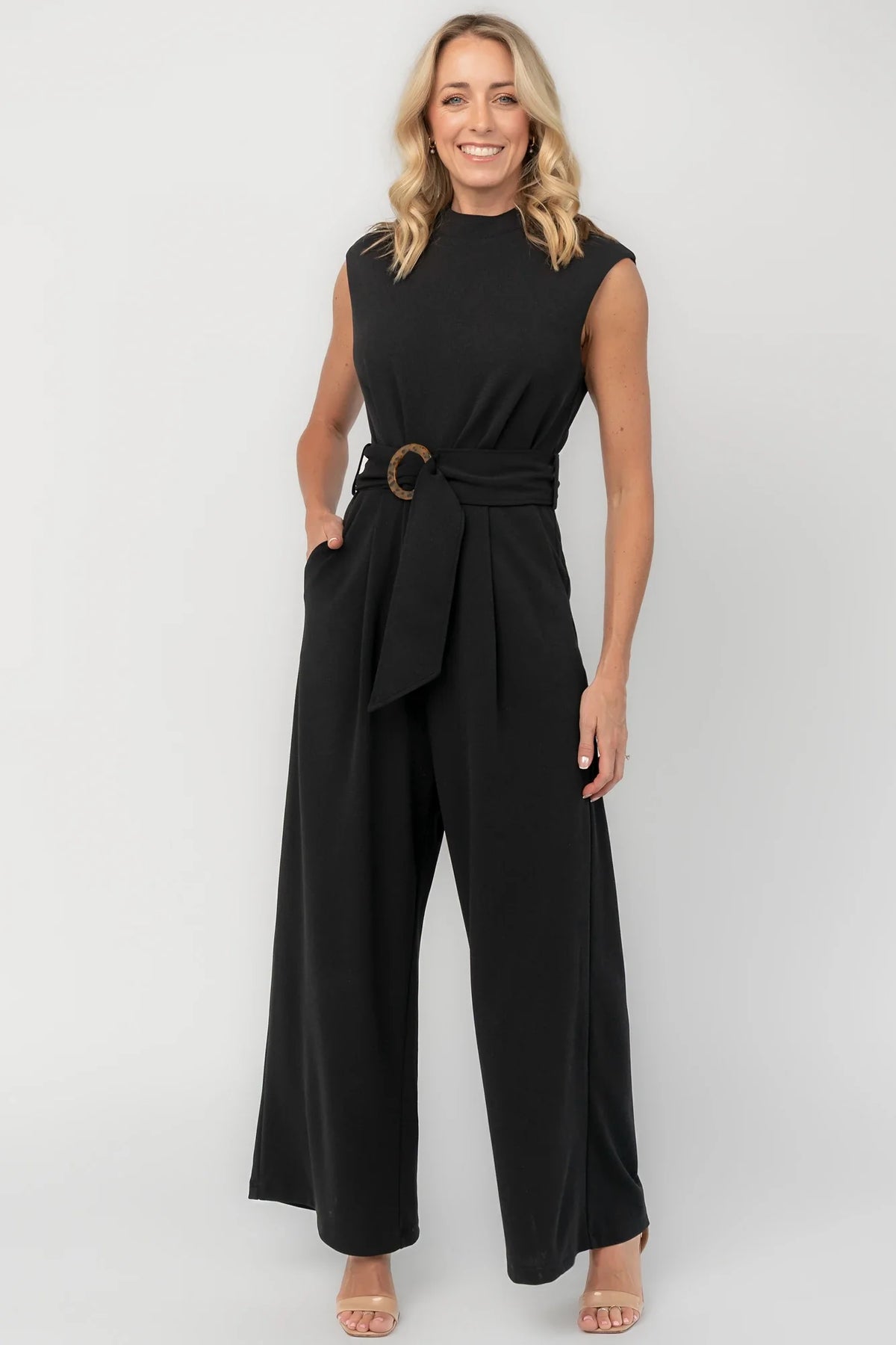 Adelia Tailored Jumpsuit | Black