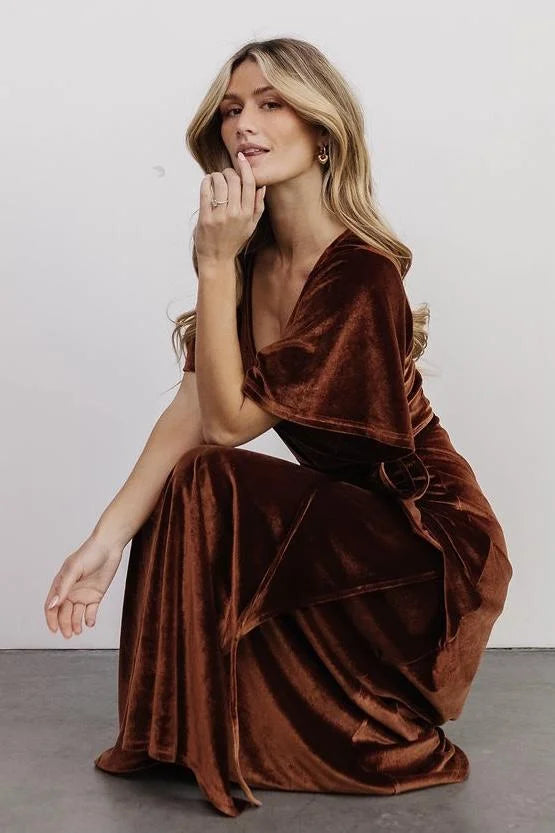 Fabric Swatch - Meghan Velvet | Bronze