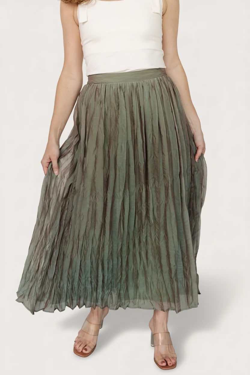 Cyra Midi Skirt | Sage