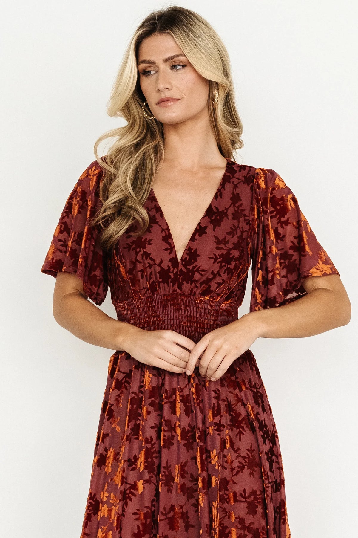 Fabric Swatch - Veronica Velvet | Rust