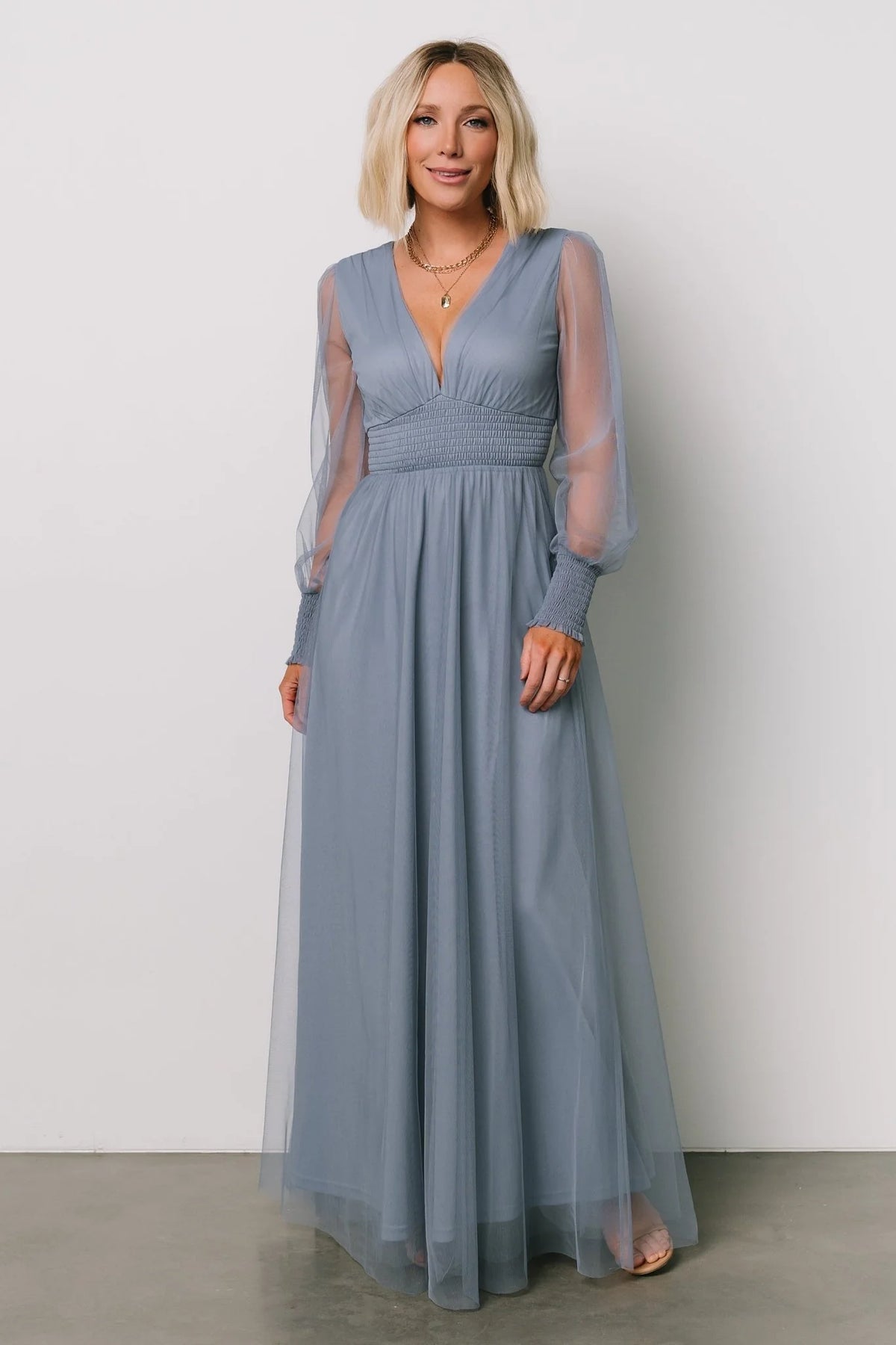 Fabric Swatch - Layla Tulle | Whisper Blue