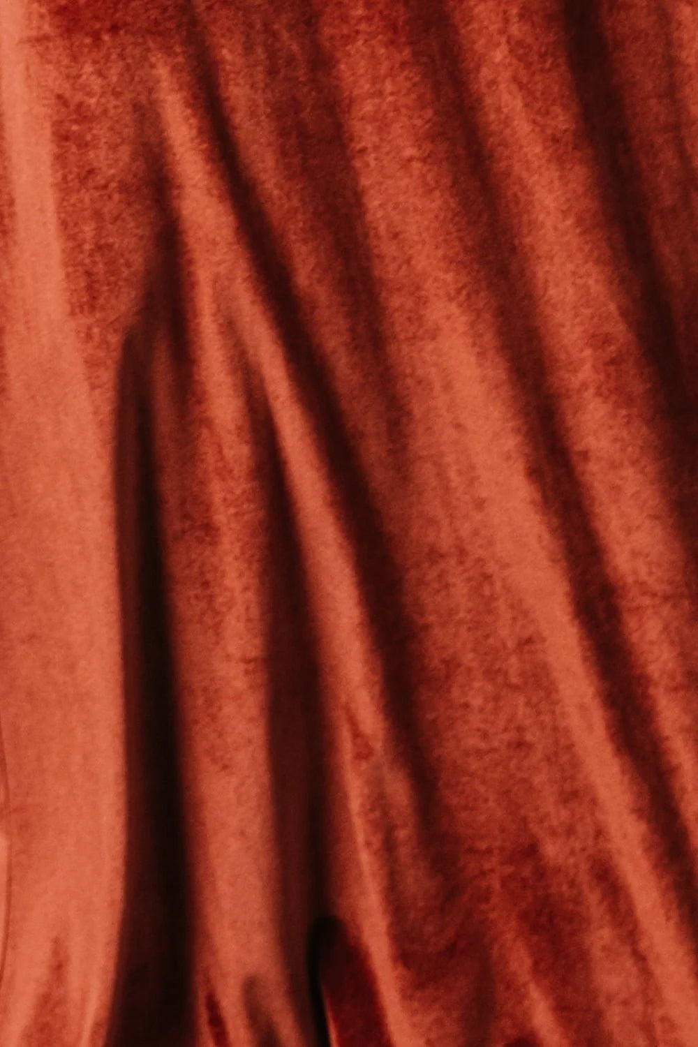 Fabric Swatch - Meghan Velvet | Terracotta